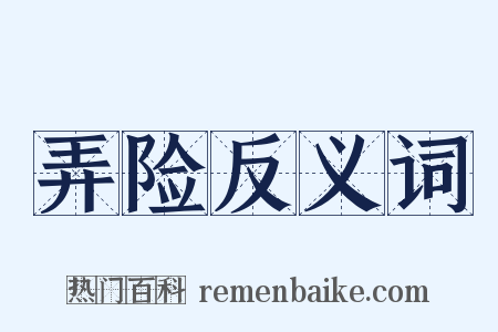 弄险反义词是什么意思的图片